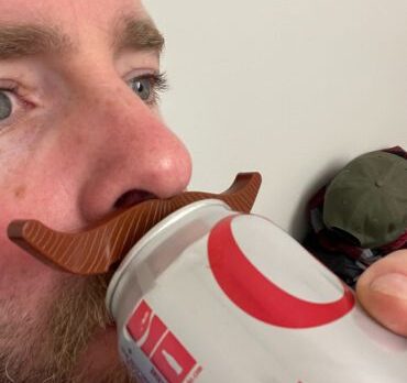 Camstache party prop lifestyle three